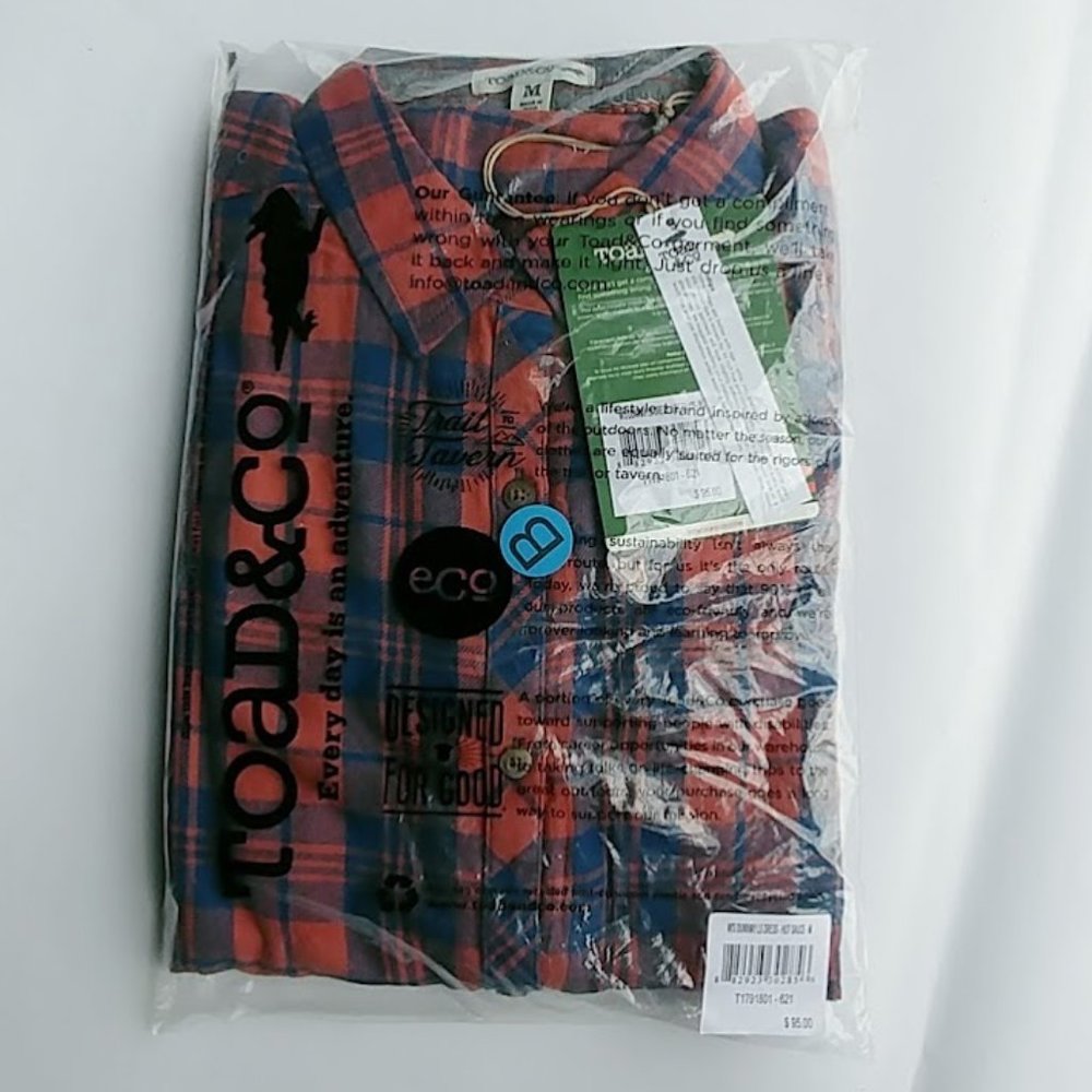 NWT Toad & Co LS Duniway organic Dress plaid S, M - Picture 2 of 3